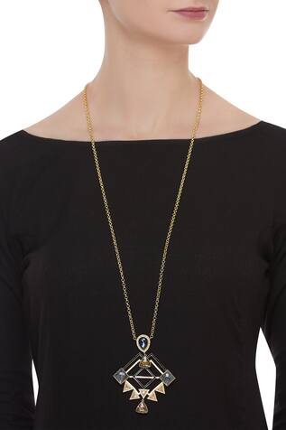 Masaya Jewellery Geometric pendant necklace