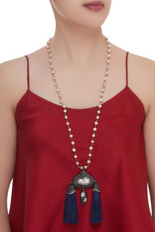 Hrisha Jewels Tassel Pendant Necklace
