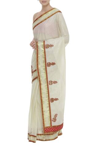 Anita Kanwal Saree With Unstitched Blouse