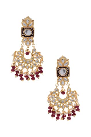 Just Jewellery Jadtar Chandbali Earrings