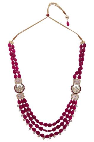 Just Jewellery Layered Jadtar Bead Necklace