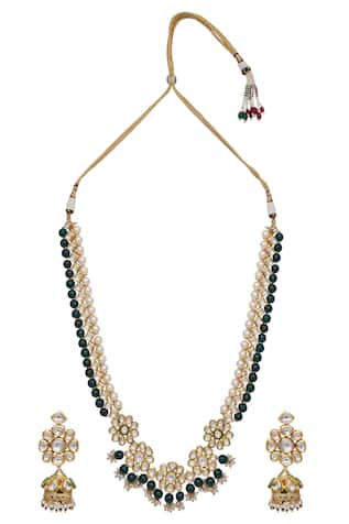 Masaya Jewellery Bead & kundan necklace set