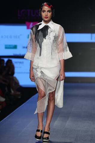 Nitin Bal Chauhan Edge Hand Embroidered Shirt Dress