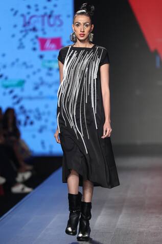 Nitin Bal Chauhan Edge Embroidered Midi Dress