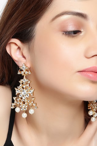 Astha Jagwani Crystal earrings