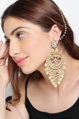 Astha Jagwani Bead & crystal chandbalis