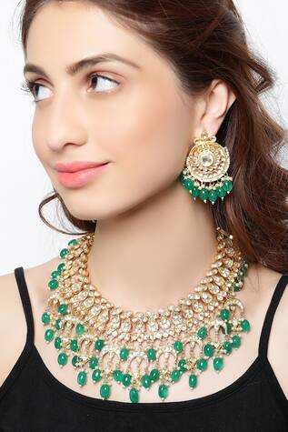 Astha Jagwani Crystal choker set