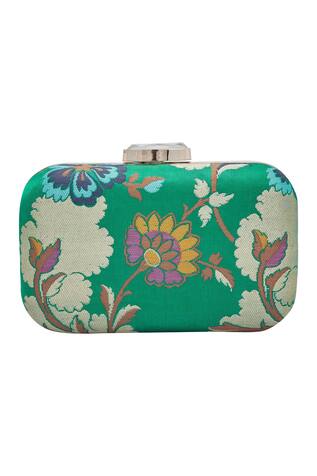 Crazy Palette Hand painted box clutch