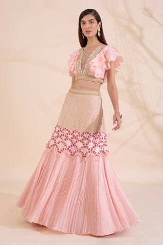 zipker lehengas