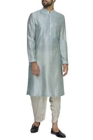 Pranay Baidya Cotton Silk Dhoti Pant