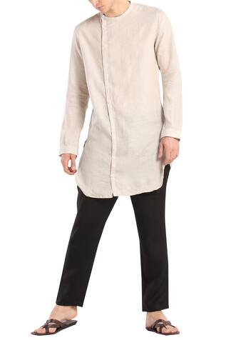 Son of A Noble Snob Linen cuff sleeves kurta
