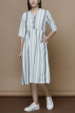 Purvi Kabra Linen Midi Dress