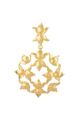 Ornamaas by Ojasvita Carved Dangler Earrings
