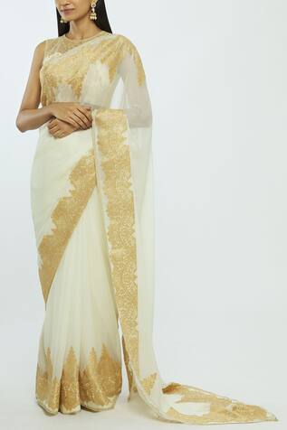 Bhairavi Jaikishan Embroidered Saree with Blouse 