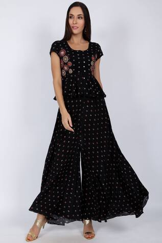 plazo with shirts dress