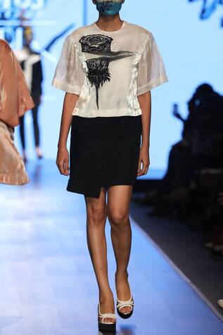 Nitin Bal Chauhan Edge Jacquard Skirt Set