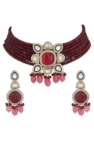 Chhavi's Jewels Kundan Choker Set