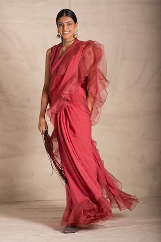 ruffle blouse for saree online