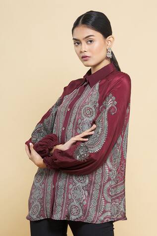 Kartikeya India Silk Crepe Shirt
