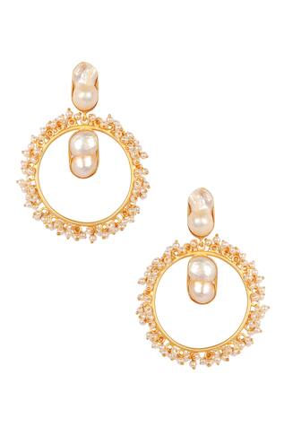 Lotus Sutra Isabella Bead Hoop Danglers