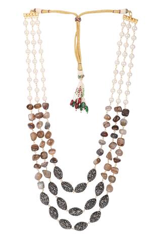 Lotus Sutra Layered Bead Necklace