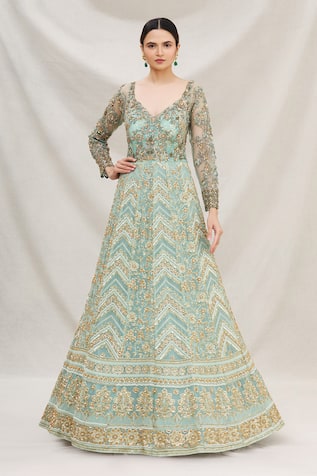 Neha Mehta Couture Lucknowi Anarkali Gown