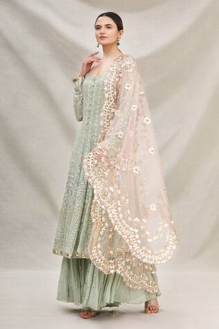 Neha Mehta Couture Embroidered Anarkali Set