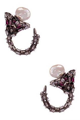 Outhouse Rouge Noir Crystal Studs