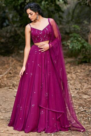 Pooja Peshoria Embroidered Lehenga Set