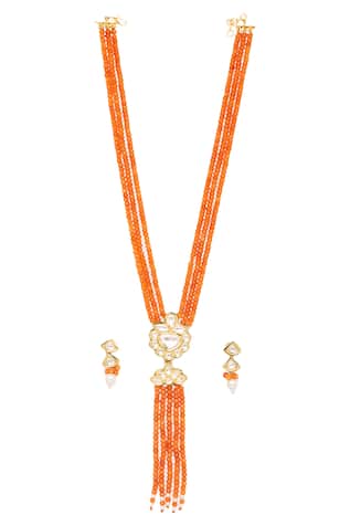 Hrisha Jewels Bead Pendant Necklace Set