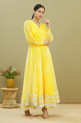Samyukta Singhania Tie-Dye Anarkali Gown