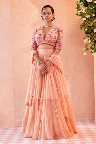 Ridhi Mehra Suzzone Tiered Lehenga Set