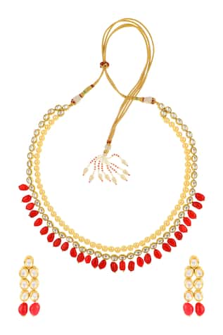 Aakarsha by Ajay Kundan Layered Necklace Set