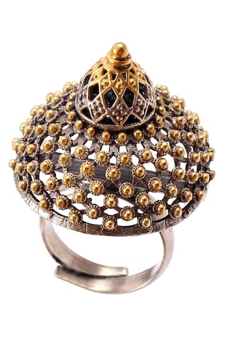 Noor Handcrafted Temple Ring