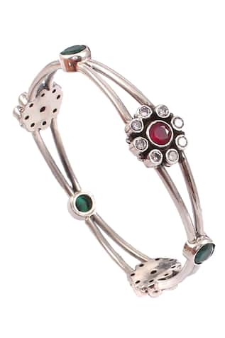 Noor Handcrafted Floral Stone Bangle