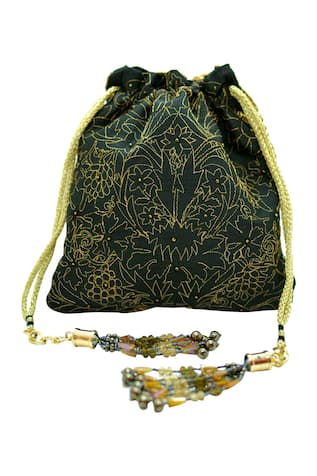 The Garnish Company Latonya Embroidered Potli Bag