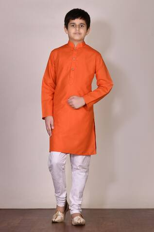 Arihant Rai Sinha Orange Kurta & Churidar Set