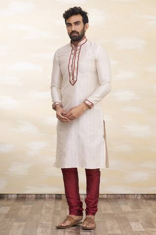 Arihant Rai Sinha Silk Kurta Set