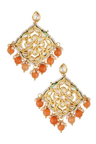 Chhavi's Jewels Kundan Bead Drop Danglers