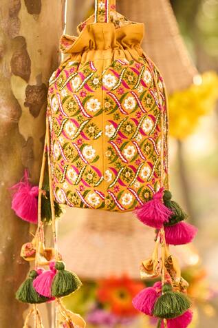 Punit Balana- Accessories Embroidered Potli Bag