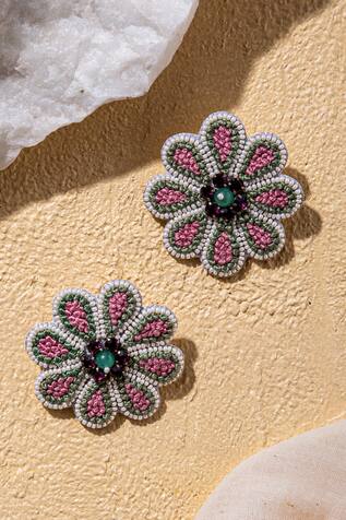 Amama Floral Stud Earrings