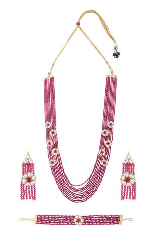 Khwaab by Sanjana Lakhani Beaded Necklace Set 