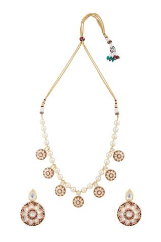 Khwaab by Sanjana Lakhani Beaded Necklace Set
