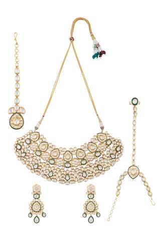 Khwaab by Sanjana Lakhani- Accessories Kundan Necklace Set