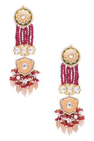 Hrisha Jewels Kundan Dangler Earrings