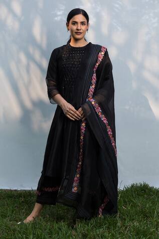 Beige Organza Dupatta