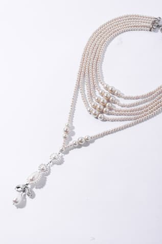 Amama Pearl Layered Necklace