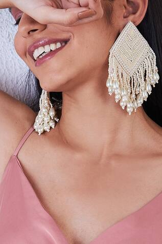 Amama Pearl Dangler Earrings