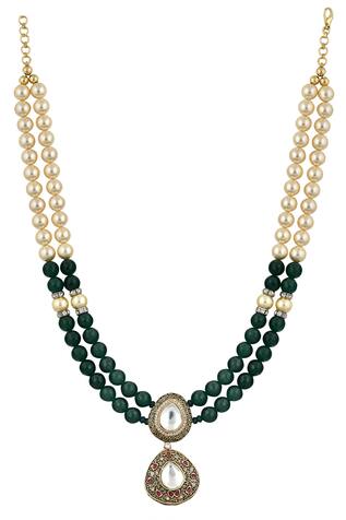 Curio Cottage Layered Stone & Pearl Necklace