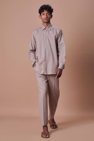 Mati Handwoven Shirt & Ankle Length Pant Set